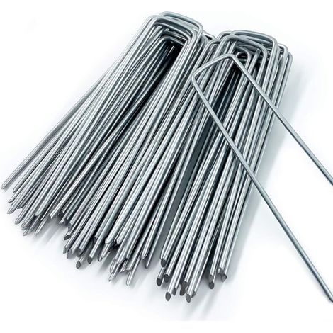 Jute-mulchpflöcke, Camping-heringe, Gartenzaun, Länge 150 Mm, Breite 25 Mm, Durchmesser 3 Mm, 50 Stück