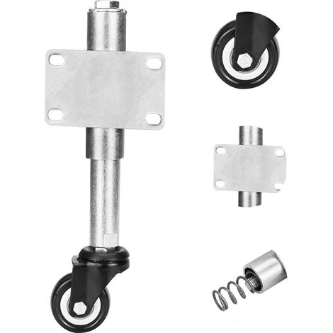 Türrolle, Rollen, Türstangenrolle, 5,1 Cm Pu-türrolle, Federbelastete Schwenkbare Rolle Mit Freilauf, Schwenkbare Rolle Mit Bremse Für Möbelwagentüren