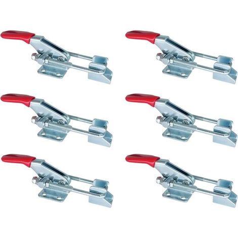 Sauters Metall-klemmverschluss Mit Verstellbarer Schnalle Für Schrank, Tür, Box, Koffer Ohne Schloss Oder Bei Defektem Griff, Super Gadget, 6er-pack, Größe S-fei Yu