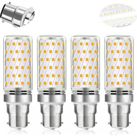 Led-maisbirne B22 16w Kaltweiß 6000k, Betterlife 1600lm, Entspricht Halogen B22 100w-120w, Ac 230v, B22-glühbirne Für Garage/studio, Nicht Dimmbar, 4er-pack [energieeffizienzklasse A] Zhuoxuan