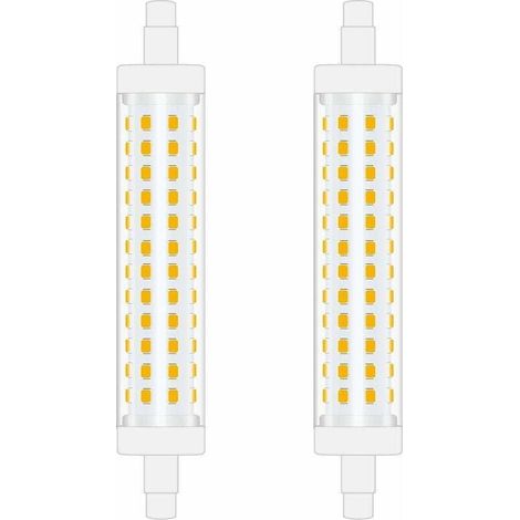 118mm R7s Led Glühbirne 10w Kaltweiß 6000k Lineare Doppelseiten-strahlerlampe, Ersatz Für 100w Halogenlampe, Perfekt Für Schlafzimmer Und Badezimmer, Nicht Dimmbar, 2 Stück