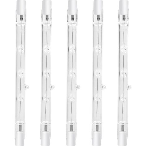 100w 118mm R7s Dimmbare Halogenstablampe Warmweiß 2800k R7s Linear 1500lm Strahler Ac220-240v Für Hausbeleuchtung, Arbeitsbeleuchtung, Sicherheit, Stehlampen Usw. (5 Stück)