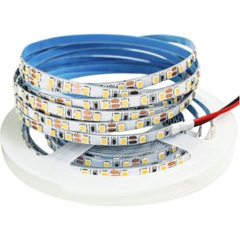 12v Led-streifen, 5m, Warmweiß 3000k – Ip65 Wasserdicht – 120 Leds/m Für Dekorative Innen- Und Außenbeleuchtung – Energieeffizient - 600leds