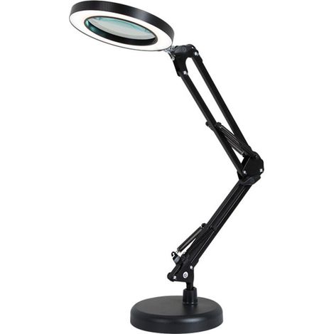 Beleuchtete Tischlupe 8x64 Led Einstellbarlichtfarben Warmweiß Und Gelbkabellänge 1,2m
