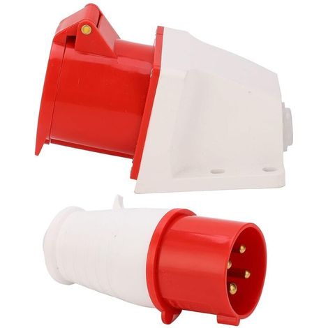 4-polige Steckdose 32a – Wasserdichter Ip44-drehstromstecker – Aufputzmontage Ac 380v-415v – Für Industrielle Und Landwirtschaftliche Anwendungen