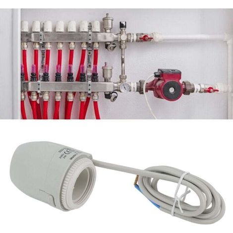 Elektrischer Thermischer Stellantrieb, Wasserdichter Ip54 2w Fußbodenheizungsventil, Kollektor Mit Elektrischem Thermischen Stellantrieb Für Fußbodenheizungsthermostat