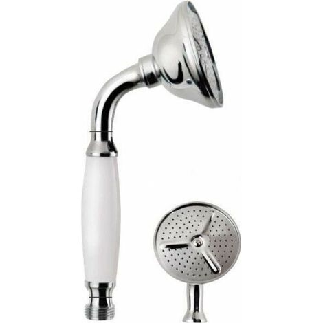 Messingdusche Mit Weißem Griff Pollini Acqua Design Niky Doc2300.b.d Chrom
