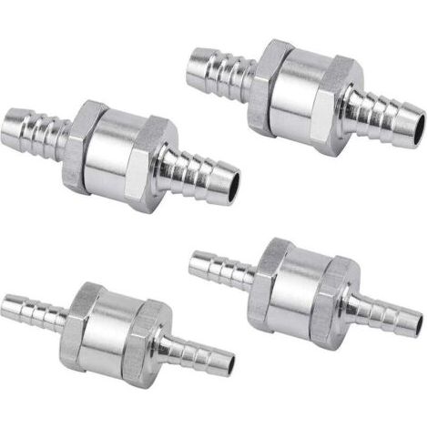 Rückschlagventil Für Kraftstoffpumpe – 4er Set 6/8/10/12mm – Aluminiumlegierung – Kompatibel Mit Benzin Und Diesel - Rx007-12mm