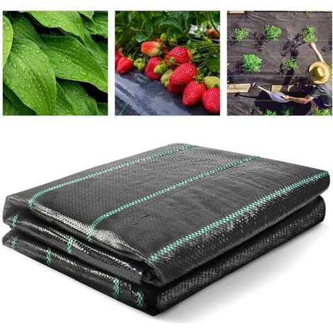 Unkrautvlies 2x10m – Geotextil 100g/m² Aus Gewebtem Polypropylen – Uv-beständig Und Wasserdurchlässig – Unkrauthemmend