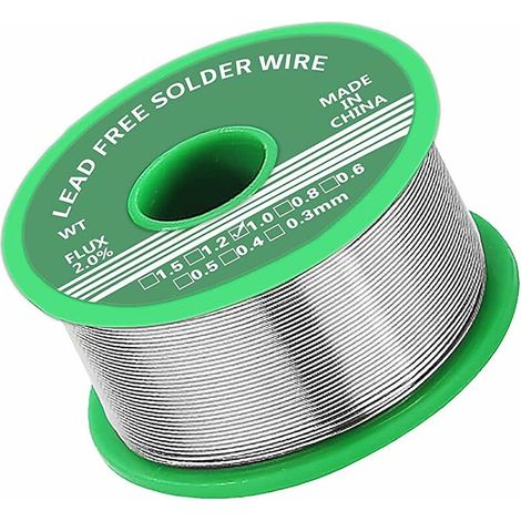 Lötzinn 1,0 Mm, Bleifreies Lötzinn Mit Kolophoniumkern, Lötdraht Mit Flussmittel 20 G Lötdraht Für Die Reparatur Und Das Basteln Von Elektrischen Löt-elektronikkomponenten