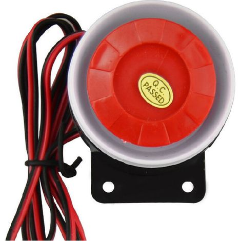 12v 120db Kabelgebundene Mini-sirene Für Sicherheitssysteme, Alarmanlagen-zubehör, Sirene, Haussicherheitssystem, Diebstahlschutz, Hupe, Summer, Lauter Diebstahlalarm