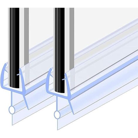 Duschabtrennungsdichtung 70 Cm – 2er-pack – Flexibles, Schimmelresistentes Pvc – Für Glas 4-6 Mm – Effektive Wasserdichte Barriere