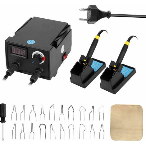 Multifunktionales Elektrisches Pyrographie-gerät Für Kürbisholz Mit 100-w-digitalanzeige Und 20 Heizköpfen.