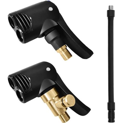 Satz Mit 2 Auto-reifenventiladaptern, Ventilaufblaskupplungen, Fahrradpumpenverlängerungen, Messing-ventilaufblasadapter Für Auto-, Fahrrad- Und Motorradreifen.