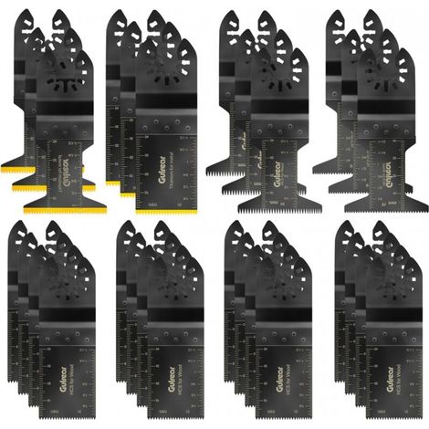 28-teiliges Set Oszillierende Sägeblätter, 6 Titan-oszillierende Sägeblätter, Multifunktions-werkzeugzubehör-set, Universelle Sägeblätter Für Dremel, Bosch, Makita, Dewalt Usw.