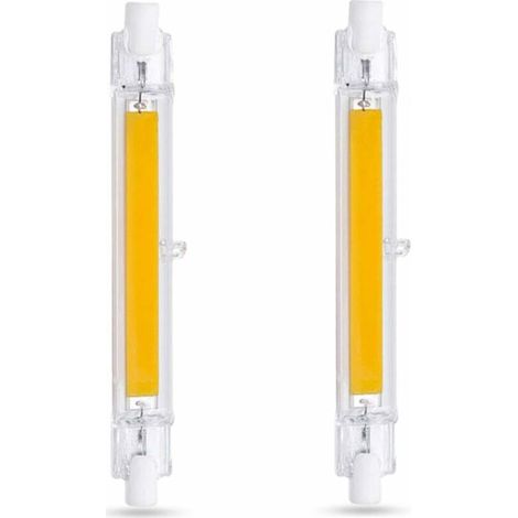 Led-r7s-glühbirne 118 Mm 10 W Kaltweiß 6000 K, 1000 Lm, R7s J118 Entspricht 80 W 100 W Halogen, Dimmbar, Schlanke Cob-led-r7s-glühbirne 118 Mm Für Wandlampe/stehlampe, 2er-pack