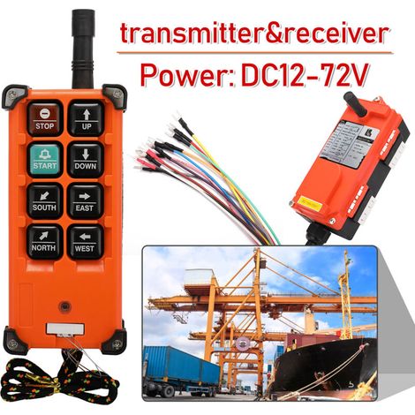 Kabellose Kransteuerung Dc12-72v, Hochwertiger Sender-empfänger Für Industrielle Hebezeuge Und Laufkräne F21-e1b