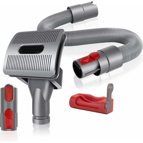 Staubsaugerbürste Für Hunde Und Katzen – Pflegezubehör Für Dyson V11 V10 V8 V7 – Pflegeaufsatz + Flexibler Verlängerungsschlauch + Adapter + Auslöser
