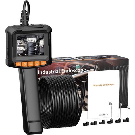 Endoskopkamera, 1080p Hd Endoskop Mit 2x Zoom, Ip67 Wasserdichte Inspektionskamera Für Rohrleitungen Mit 2,4-zoll-ips-bildschirm, 5m Semi-rigides Kabel, 8 Einstellbare Leds, Gadgets Für Männer