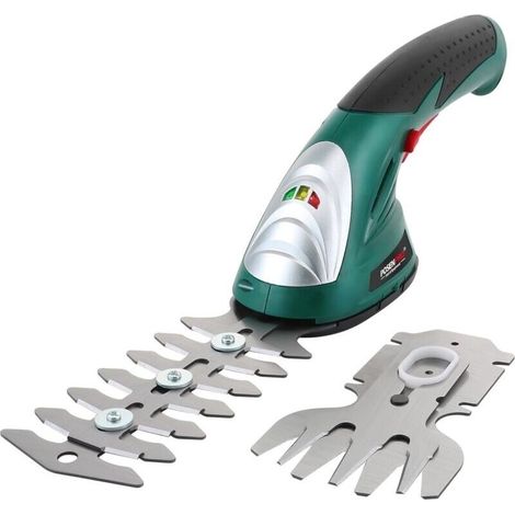 Akku-rasenschere 7,2 V – 2-in-1 Mit 83 Mm Und 120 Mm Klingen – Motor Mit 1100 U/min Für Schnittstärke Bis Zu 8 Mm – 1500 Mah Li-ion-akku