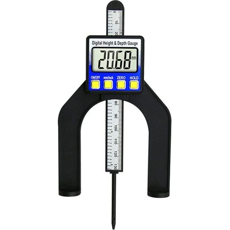 Digitale Tiefenlehre 80 Mm, Höhenlehre, Messlineal Mit Lcd-bildschirm Für Tischsägen, Dickenmesser