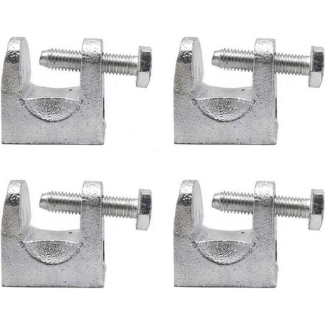 4 Stück Trägerklammern, Verzinkte Stahlstützklammern, Trägerklemme, Kck-profilklemme, Öffnung 25 Mm, Verwendet In Der Elektro-, Öl-, Bau-, Stahl- Und Anderen Industrien