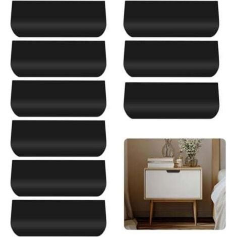 Möbelgriff-set, Unsichtbarer Schubladengriff, Verdeckter Türgriff, Eingelassener Schubladengriff, Möbeltürgriff, Schminktischgriff, Lochabstand: 96 Mm