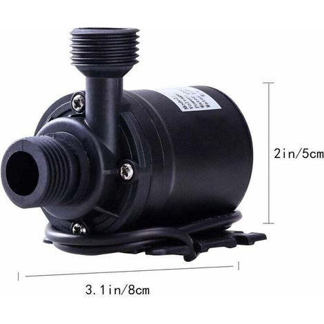 Dc 12v Bürstenlose Tauchwasserpumpe 800l/h 5m Für Wasserkreislaufsystem, Solarkreislaufsystem, Pool Und Springbrunnen