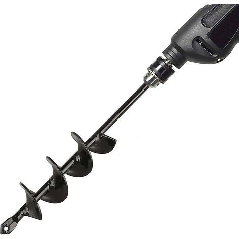 Gartenbohrer Zum Pflanzen Von Bäumen Und Sträuchern – Hochwertiger Stahl – Maße 4×22 Cm – Geeignet Für 18v-bohrmaschine
