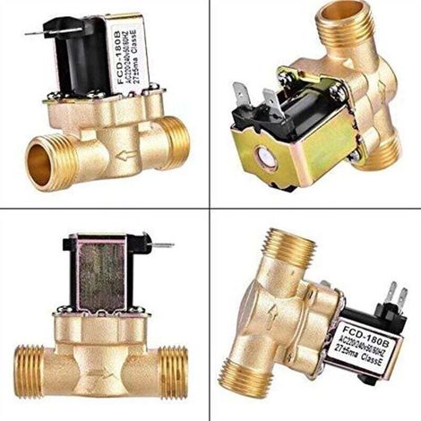4-wege-parallel-warmwasserbereiter-ventil = G1/2 Ac220v Magnetventil Für Wassereinlass Unter Druck, Solar-warmwasserbereiter-ventil