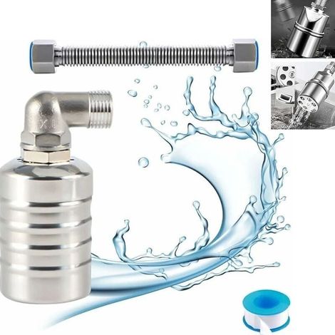 Vollautomatischer Schwimmerhahn Aus Edelstahl 304, Automatischer Wasserstandsregler Für Wassertank, Mini-kugelhahn Mit Edelstahlschwimmer (steckdose)