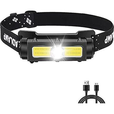 Wiederaufladbare Led-stirnlampe 1000 Lumen – Rotes Und Weißes Licht – 7 Modi – Abnehmbarer Magnet Für Camping Und Angeln