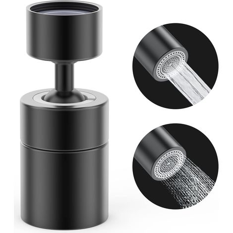 360° Drehbarer Wasserhahnaufsatz, 2 Modi Einstellbar, Küchenarmatur Aus Massivem Messing, Schwenkbarer Schalter, Duschperlator Mit Filter, Wassersparadapter Für Toilette Und Badezimmer (lackierte Arma