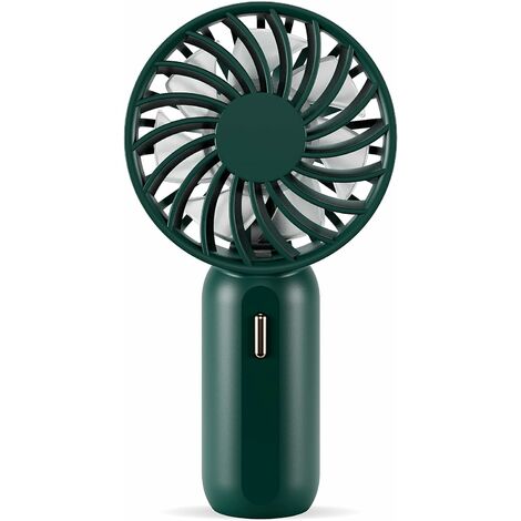 Tragbarer Mini-ventilator Mit 3 Einstellbaren Geschwindigkeiten, Wiederaufladbarem Akku, Kabel, Leiser Usb-ventilator Für Zuhause, Büro Und Reisen - Sonnig