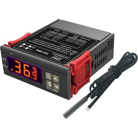 Digitale Temperaturregelung 12v 10a – Ntc-sonde Für Fermentation – Temperaturalarm – Heiz-/kühlmodus - Stc-1000