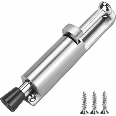 Robuster Feder-türstopper, Metall-türstopper, Fußfeder Aus Zinklegierung, Türstopper Mit Hebel Für Innen- Und Außenbereich Mit Fußbedienung (türhalter In Gebürstetem Nickel)