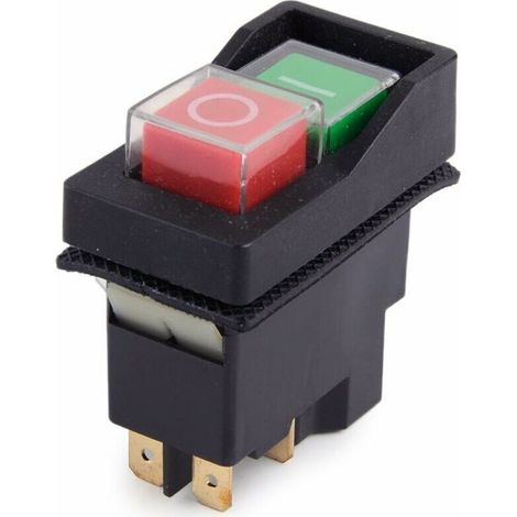 250v Ip55 Kjd17 Kld28 Ein-aus-schalter Mit 4 Polen, Spannungsfrei, 2 Tasten, Geeignet Für Werkstattmaschinen (versandt Durch Amazon)
