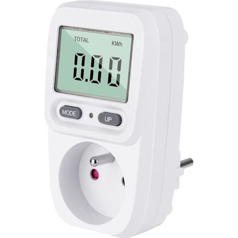 Energiezähler Wattmeter Steckdose Stromverbrauch, Steckdosencontroller Zähler Kwh Maximale Leistung 3680w 16a Zur Energieeinsparung