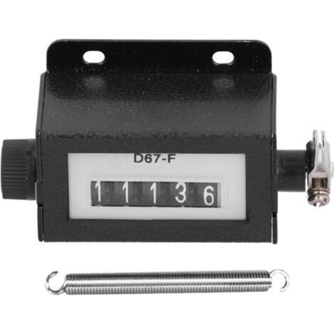 5-stelliger Mechanischer Metallzähler, 2 Stück, Manuell Rückstellbar, Manueller Zug 0 Bis 99999, Zählwerk D67-f