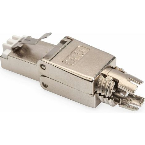 360° Geschirmter Cat6a-stecker Für Installationskabel – Werkzeugloser Rj45-stecker – 10gbase-t 500 Mhz – Awg 26/7 Bis 22/1