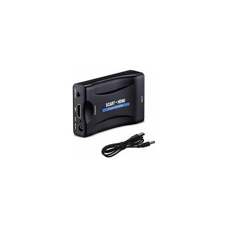 Péritel Auf Hdmi Adapter, 1080p Hd Konverter Scart Auf Hdmi Kompatibel Für Ntsc Pal Für Sky Hd Blu-ray Ps3 Tv Vcr Vhs Usw.