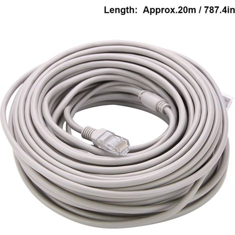 Ethernet-überwachungskabel Rj45 – Dc-stromversorgung 5m/10m/15m/20m – Kompatibel Mit Ip-kameras Und Nvr-systemen 10mbps/100mbps - 10mbps100mbps