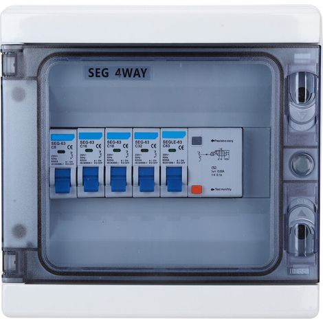 Wasserdichter Fi-schutzschalter 63a 30ma – Schutz Vor Fehlerströmen – 4-polig – Schutzart Ip65 – Reinkupfer Für Feuchte Umgebungen - X16a32a