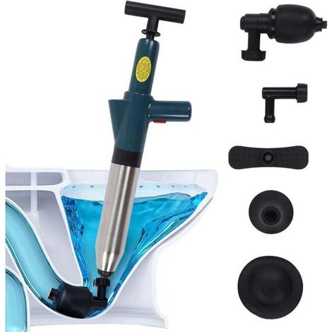 Enowelir Qimeitech Wc-entstopfer, Toilettenkolben, Hochdruck-wc-entstopfer, Abflussreiniger Für Toiletten/waschbecken/badewanne/bodenablauf