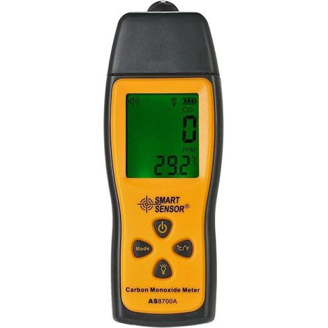 Elektrochemischer Co-gasdetektor – Akustischer Und Optischer Alarm – Messbereich 0–1000 Ppm – Einfache Installation In Engen Räumen - As8700a