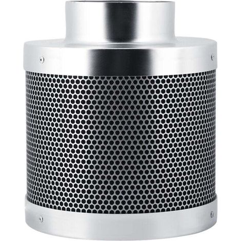 Aktivkohlefilter Gegen Gerüche Aus Edelstahl, 4 Zoll 200 Mm Abluftfilter Für Den Pflanzenanbau In Hydrokultur, Zur Entfernung Von Staub Aus Der Luft