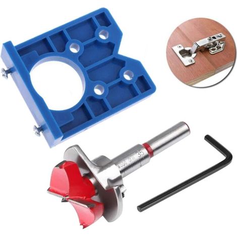 35 Mm Scharnierbohrschablone, Verstellbarer Bohrer Für Verdeckte Scharniere, Positionierfräser Für Schrank- Und Montagescharniere, Für Die Holzbearbeitung