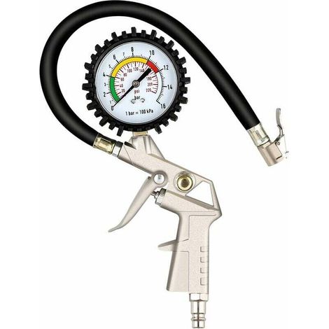 Enowelir Reifendruckprüfer Mit Manometer, 220 Psi, Reifendruckmesser, Pneumatisches Manometer, Hochleistungs-reifendruckmesser Für Autos, Motorräder Und Fahrräder Mit Presta- Und Schrader-ventilen