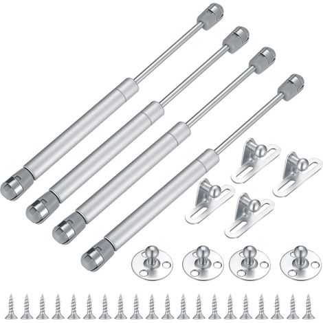4-teiliges Gasfedern-set, Halterung Für Gasdruckfeder, 100n/10kg, Küchenschrank, Schrank, Schranktür, Soft-close, Gasfeder, Dämpfer, Scharnier, Klappe, Türbeschläge