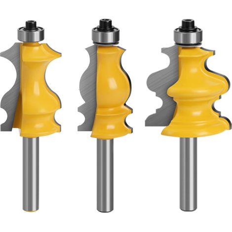 3er-set 8mm Fräser, Fräser Für Oberfräsen, Werkzeuge Für Die Holzbearbeitung, Graviermaschinen, Werkzeuge Für Schneidemaschinen, Zum Schneiden Von Holz (8mm)